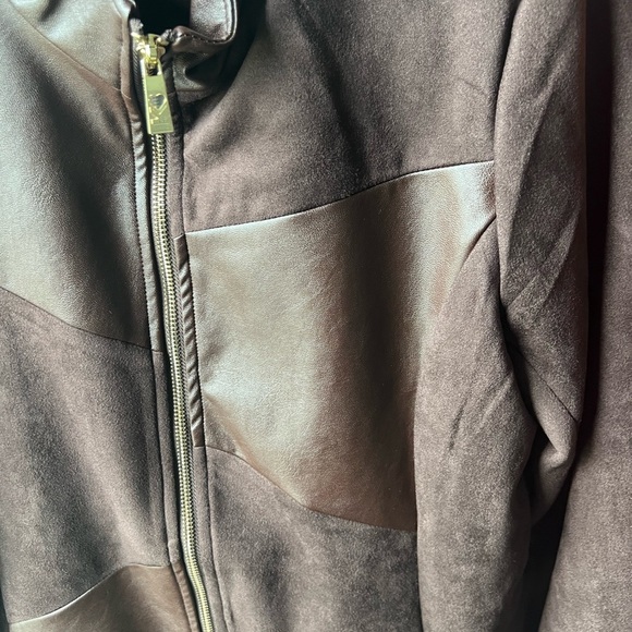 Belle by Kim Gravel Two-Tone Brown Jacket - Picture 2 of 13